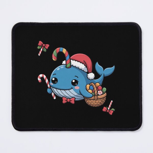 Item preview, Narwhal Santa Christmas Baking Beach Tropical Unicorn Whale designed and sold by AmparoBoyle.