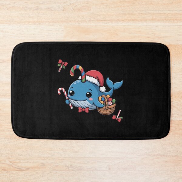Item preview, Narwhal Santa Christmas Baking Beach Tropical Unicorn Whale designed and sold by AmparoBoyle.