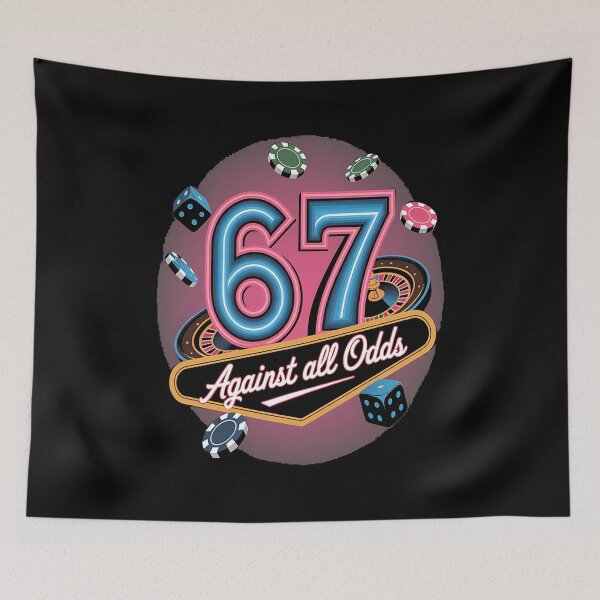 Item preview, number 67 - vintage 67 - retro 67 - lucky 67 - born in 1967 - since 67 - highway 67 - rule 67 - 67 years old - milestone 67 - anniversary 67 - vintage number - retro typography - minimalist number designed and sold by JansenGS.