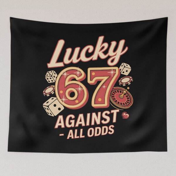 Item preview, number 67 - vintage 67 - retro 67 - lucky 67 - born in 1967 - since 67 - highway 67 - rule 67 - 67 years old - milestone 67 - anniversary 67 - vintage number - retro typography - minimalist number designed and sold by JansenGS.