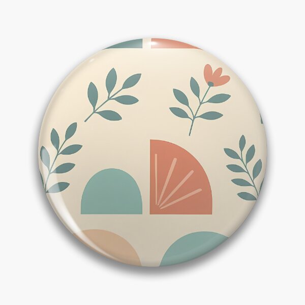 Item preview, Pastel Geometric Floral Flower Leaves, Light  Theme, Stylize, Repeated Texture Pattern (image size 8320x12480) designed and sold by Digital-Davinci.