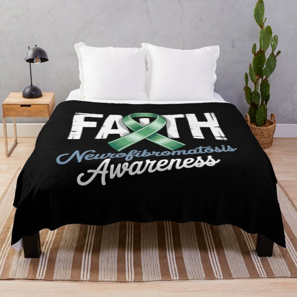 Item preview, Neurofibromatosis Awareness Christian Cross Faith Blue Green designed and sold by AmparoBoyle.