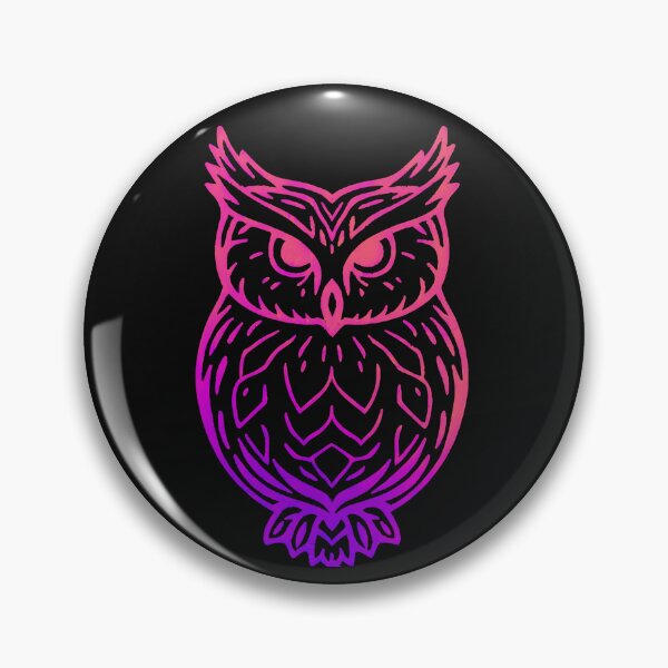 Artikelvorschau, Original rosa Umriss von Owl Jolson entworfen und verkauft von SweetRossel.