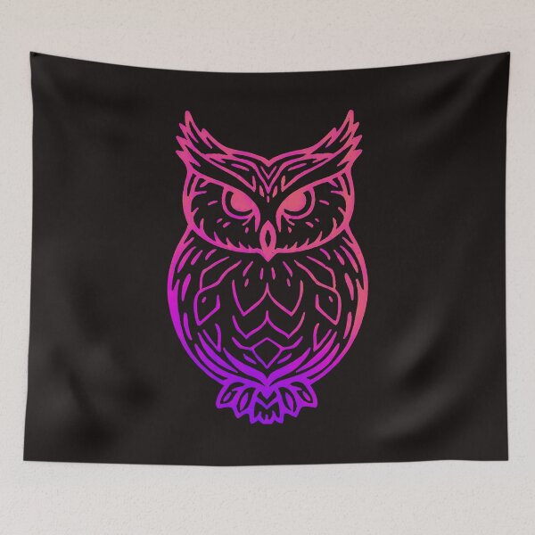 Item preview, Original Pink Outline of Owl Jolson designed and sold by SweetRossel.