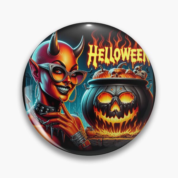 Item preview, Neon Deviless Halloween Gothic Blaze designed and sold by Voodoo Store Paranormal Collections.
