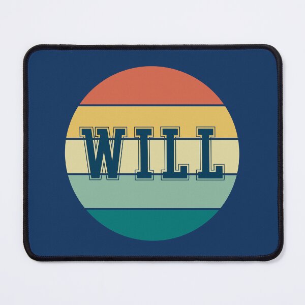 Item preview, Will Name Retro Circle designed and sold by Jeallan Designs.