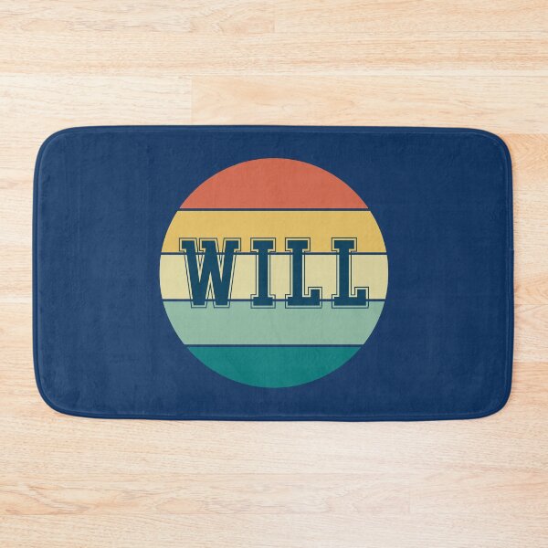 Item preview, Will Name Retro Circle designed and sold by Jeallan Designs.