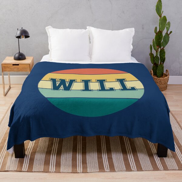 Item preview, Will Name Retro Circle designed and sold by Jeallan Designs.