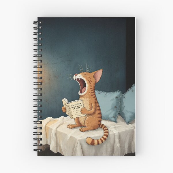 Item preview, Gato leyendo bajo la luna designed and sold by Whimsical Hug.