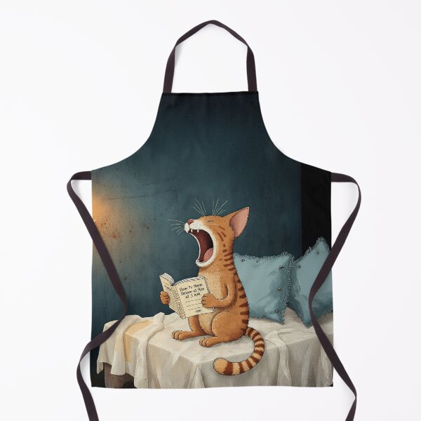 Item preview, Cat Reading Under the Moon designed and sold by Whimsical Hug.
