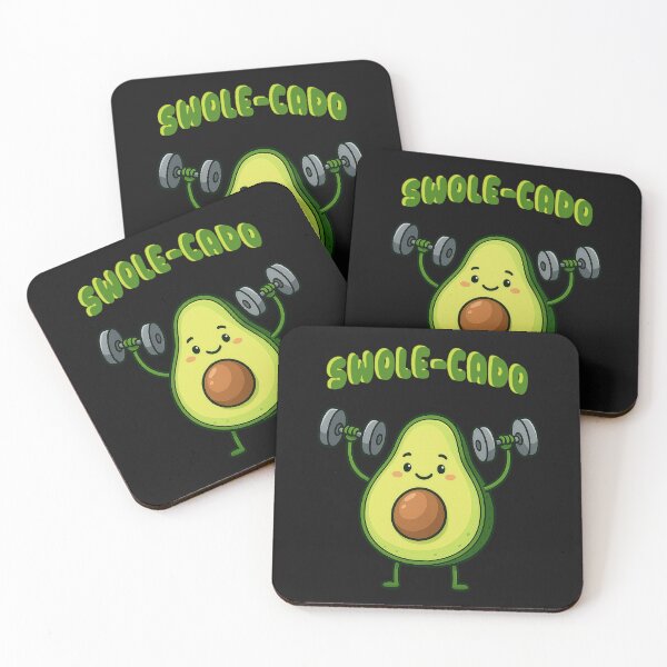 Item preview, Swole-Cado Funny Avocado Gym Shirt & Gifts | Workout Tee, Mug, Apron, Home Decor designed and sold by Print-cess.
