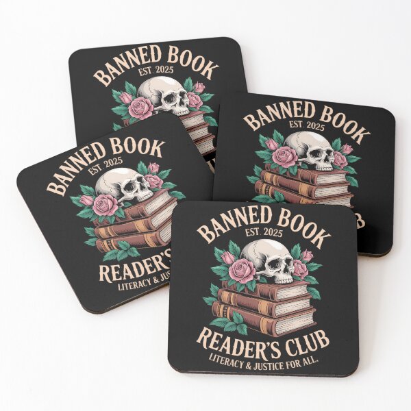 Item preview, Banned Book Reader's Club Literacy And Justice For All Skull designed and sold by TyraYoung.