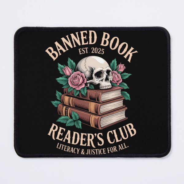Item preview, Banned Book Reader's Club Literacy And Justice For All Skull designed and sold by TyraYoung.