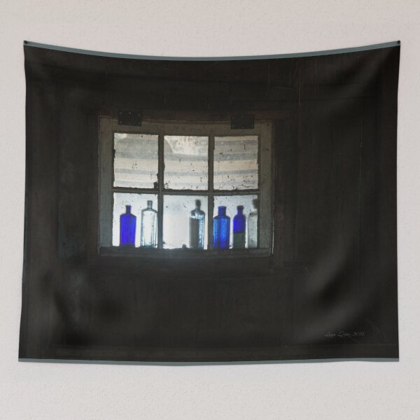 Item preview, Old bottles in the barn window designed and sold by barefootliam.