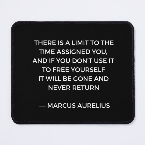 Item preview, Stoic Inspiration - There is a limit to the time assigned to you, and if you don't use it to free yourself it will be gone and will never return designed and sold by Inspirationmotivation.