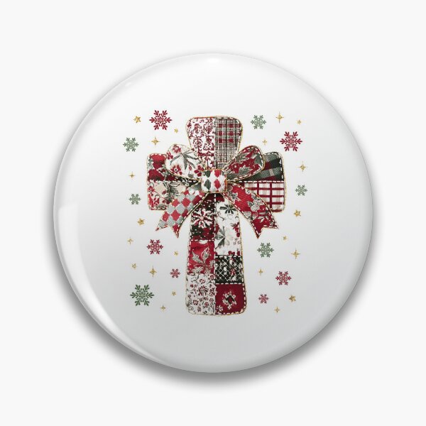 Item preview, Trendy Patchwork Christmas Cross designed and sold by Verbutler.