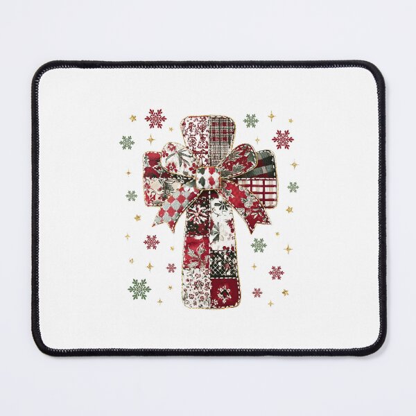 Item preview, Trendy Patchwork Christmas Cross designed and sold by Verbutler.