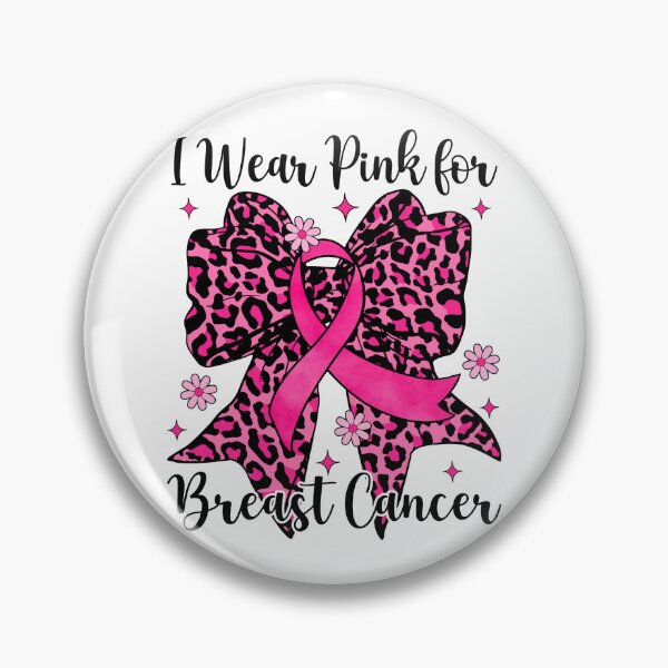 Item preview, Leopard Bow I Wear Pink For Breast Cancer Awareness designed and sold by AnitaBice.