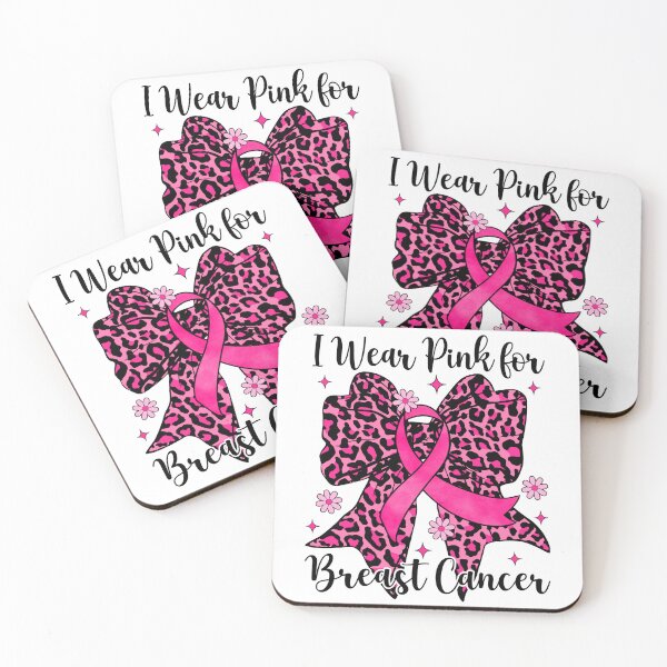 Item preview, Leopard Bow I Wear Pink For Breast Cancer Awareness designed and sold by AnitaBice.