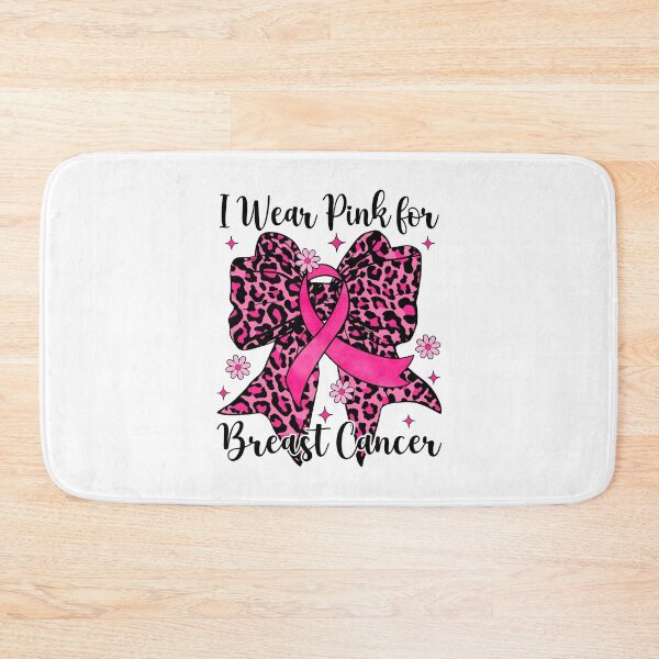 Item preview, Leopard Bow I Wear Pink For Breast Cancer Awareness designed and sold by AnitaBice.