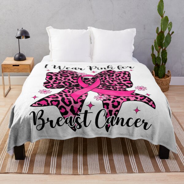 Item preview, Leopard Bow I Wear Pink For Breast Cancer Awareness designed and sold by AnitaBice.