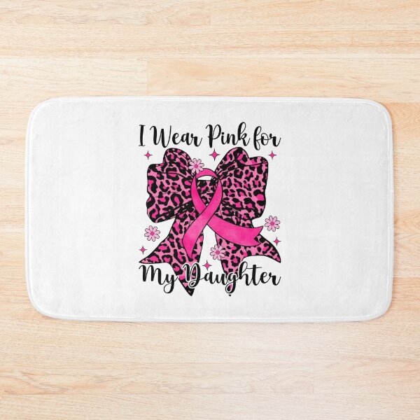 Item preview, Leopard Bow I Wear Pink For My Daughter Breast Cancer Awareness designed and sold by AnitaBice.