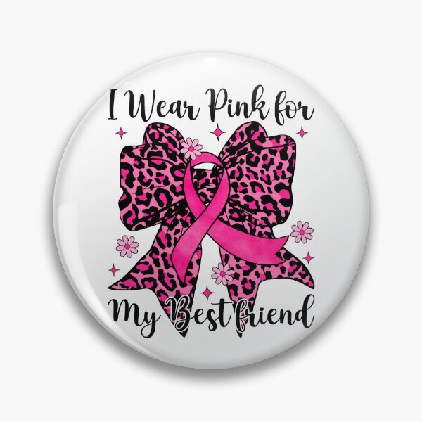 Item preview, Leopard Bow I Wear Pink For My Best Friend Breast Cancer Awareness designed and sold by AnitaBice.
