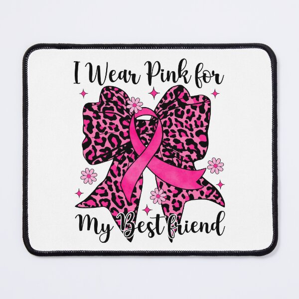 Item preview, Leopard Bow I Wear Pink For My Best Friend Breast Cancer Awareness designed and sold by AnitaBice.