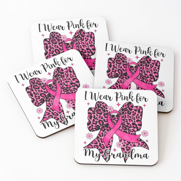 Item preview, Leopard Bow I Wear Pink For My Grandma Breast Cancer Awareness designed and sold by AnitaBice.