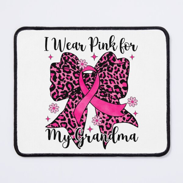 Item preview, Leopard Bow I Wear Pink For My Grandma Breast Cancer Awareness designed and sold by AnitaBice.