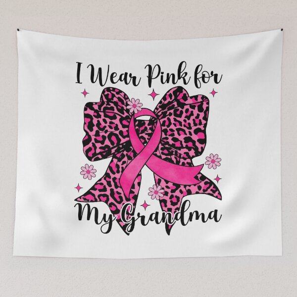 Item preview, Leopard Bow I Wear Pink For My Grandma Breast Cancer Awareness designed and sold by AnitaBice.