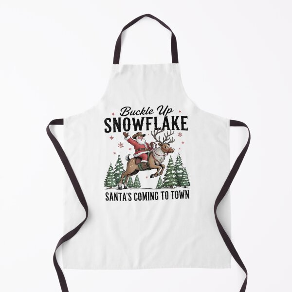 Item preview, Buckle Up Snowflake – Western Santa Christmas Design designed and sold by Snifferius.