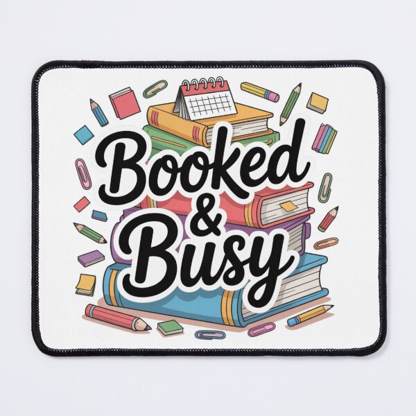 Item preview, Booked & Busy Book Lover Sticker designed and sold by Bimmie17.