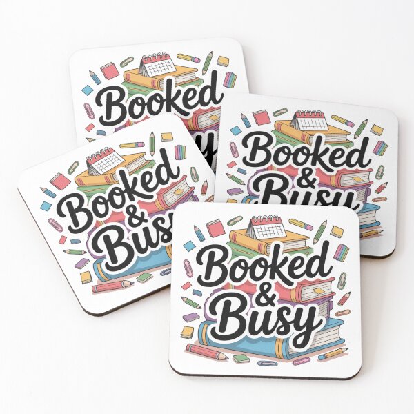 Item preview, Booked & Busy Book Lover Sticker designed and sold by Bimmie17.