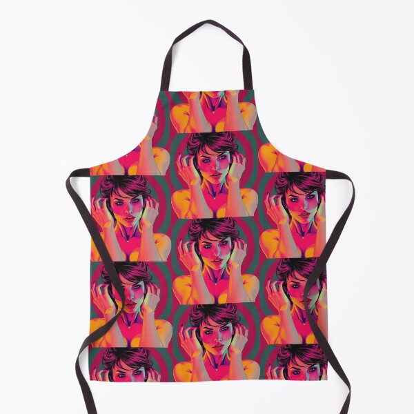 Item preview, Dramatic model illustration beautiful woman pop art designed and sold by Vintage Designs +.