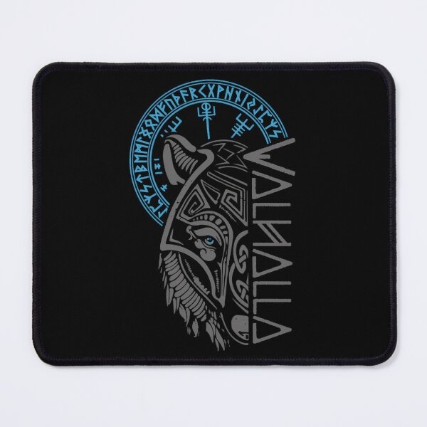 Item preview, Valhalla Wolf Mask Odin Runes Norse Compass Viking 		 designed and sold by cohernirit8.