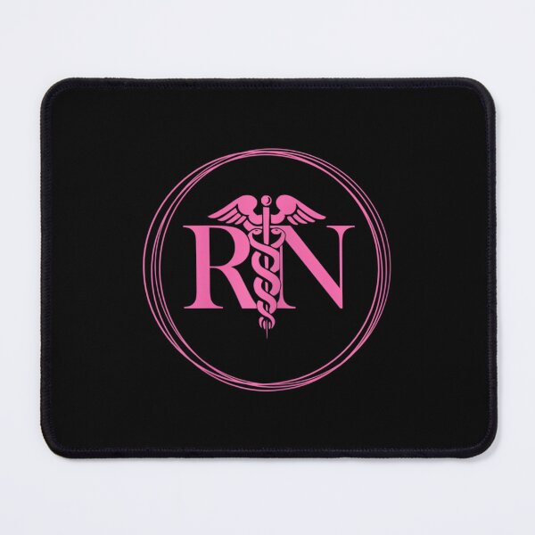 Item preview, 	s Pink Registered Nurse "RN" Caduceus Symbol 		 designed and sold by chaynyunonav.