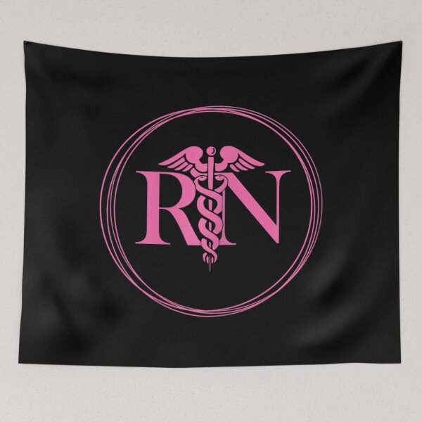 Item preview, 	s Pink Registered Nurse "RN" Caduceus Symbol 		 designed and sold by chaynyunonav.