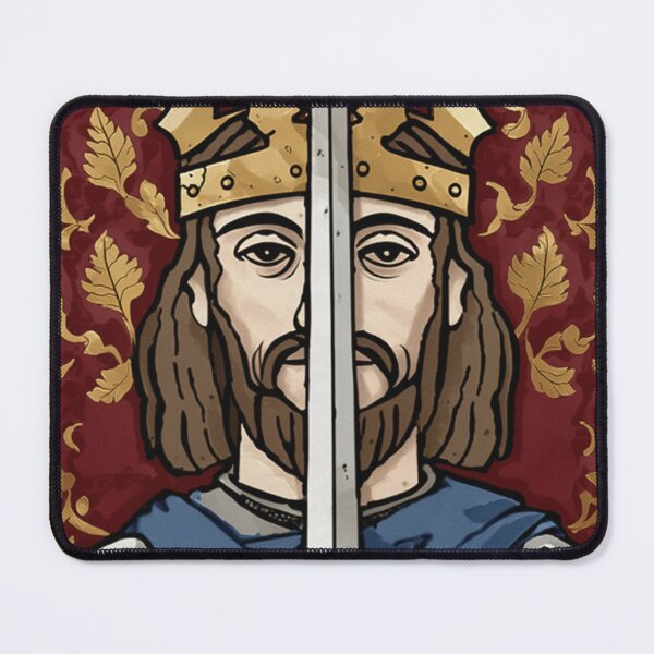 Item preview, Medieval style portrait of King Arthur of Camelot from the Arthurian Legends designed and sold by Vintage Designs +.