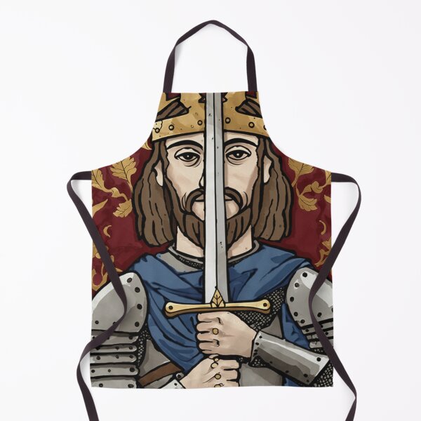 Item preview, Medieval style portrait of King Arthur of Camelot from the Arthurian Legends designed and sold by Vintage Designs +.