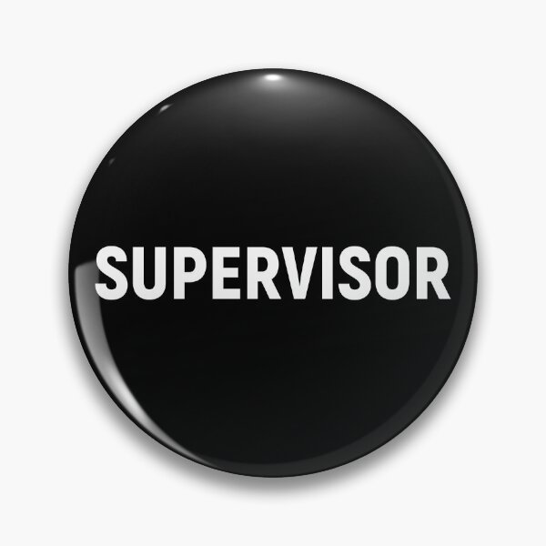 Item preview, Supervisor - Job Title Text (White) designed and sold by STUDIO-72.