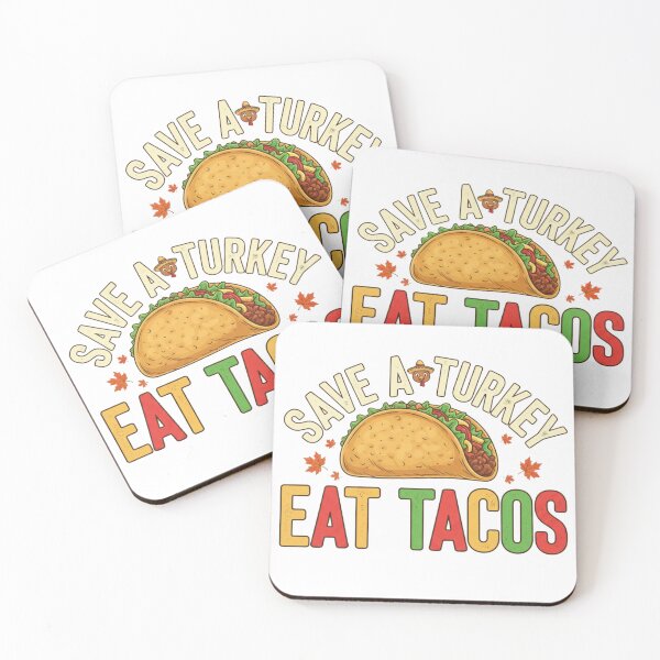Item preview, Save a Turkey Eat Tacos | Funny Thanksgiving Alternative Tee designed and sold by Wear Sculpt.