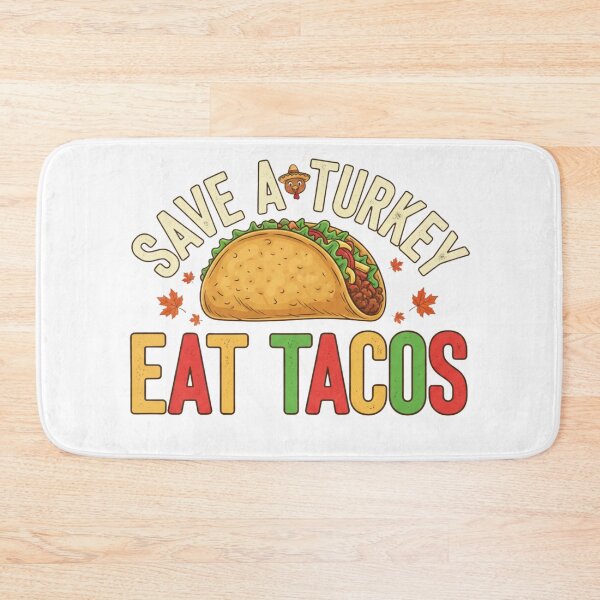 Item preview, Save a Turkey Eat Tacos | Funny Thanksgiving Alternative Tee designed and sold by Wear Sculpt.