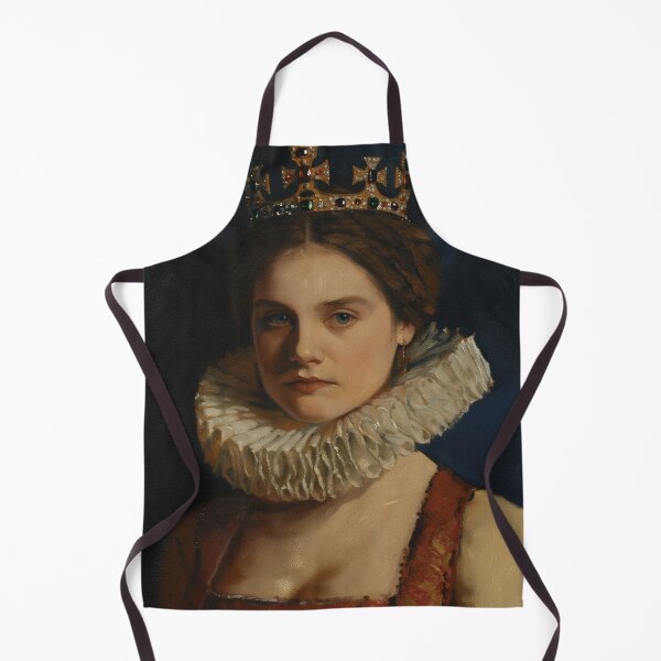 Item preview, Vintage Renaissance era painting of Royal Lady in Ruff collar designed and sold by Vintage Designs +.