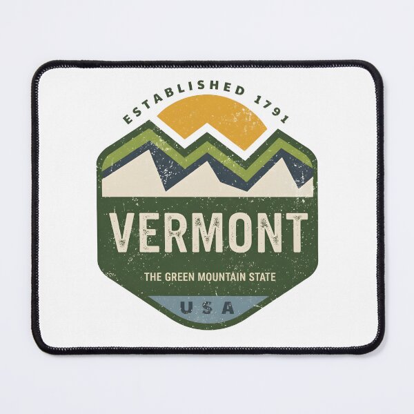 Item preview, Vermont The Green Mountains State USA Travel Art designed and sold by LittleArij.