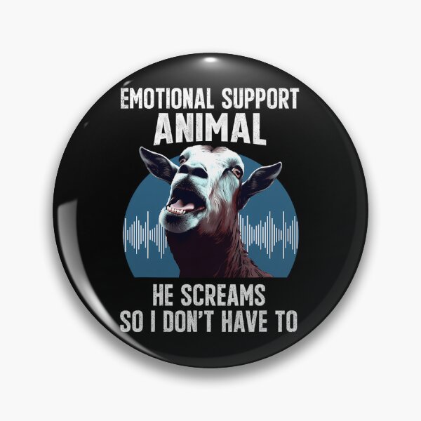 Item preview, Screaming Goat Emotional Support Animal Goat Owner Raiser 		 designed and sold by cnahjagged6.