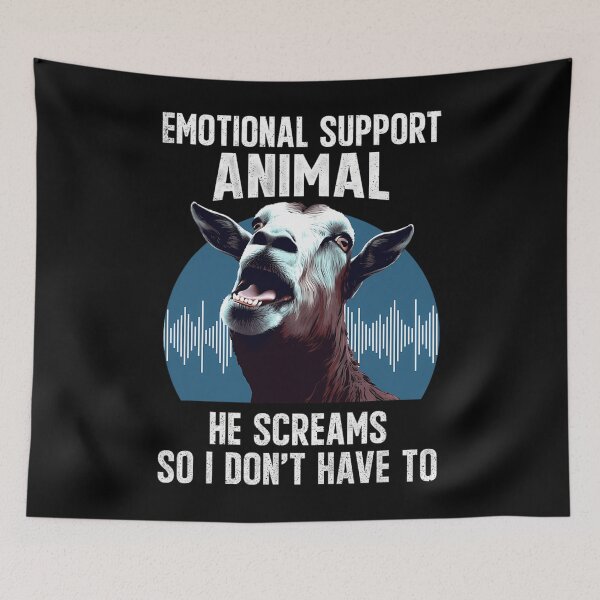 Item preview, Screaming Goat Emotional Support Animal Goat Owner Raiser 		 designed and sold by cnahjagged6.