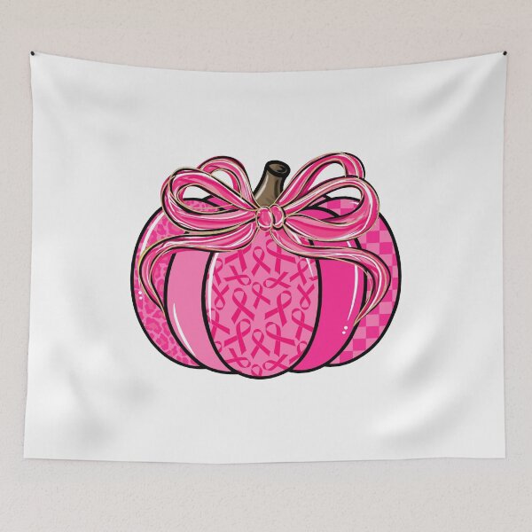 Item preview, Coquette Bow Pink Pumpkin Breast Cancer Awareness designed and sold by laszlosaobere.