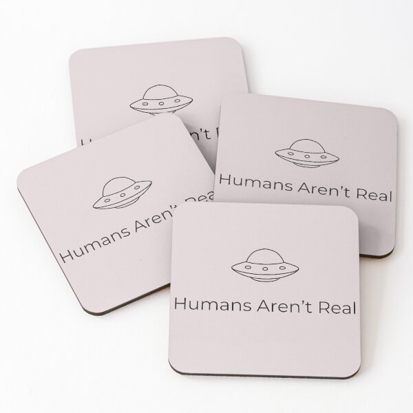 Item preview, Humans Aren’t Real – UFO Sci-Fi designed and sold by TeeJungleStudio.