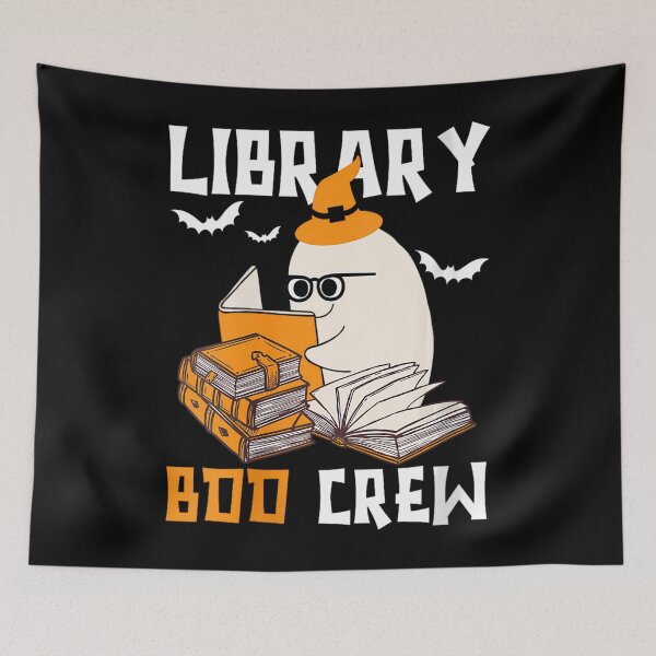 Item preview, 	s Library Boo Crew School Librarian Halloween Library Books 	 		 designed and sold by bossohkennoni.